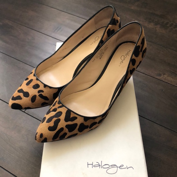 cheetah kitten heels